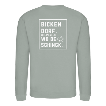 Wo de Sonn schingk - Bickendorf Druck Rücken - Basic Sweatshirt
