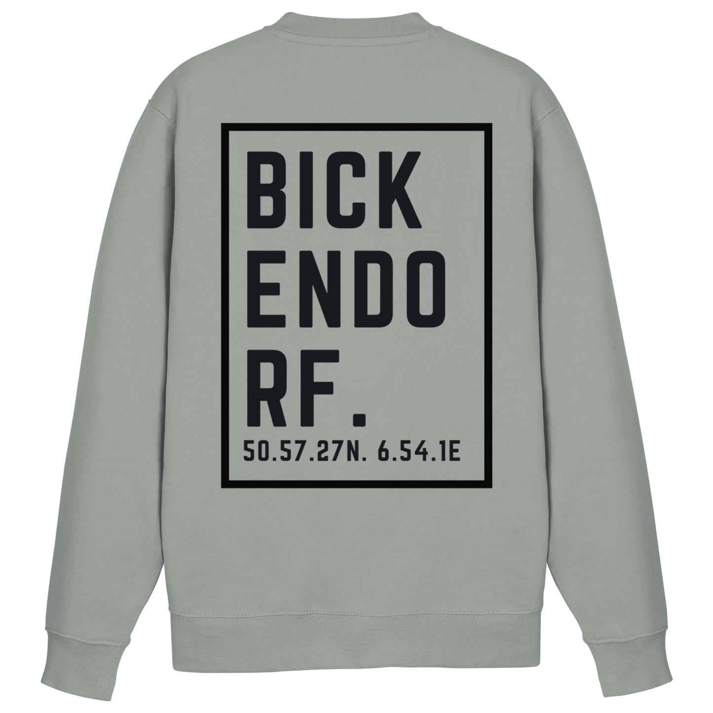 Bickendorf Koordinaten (großer Druck auf dem Rücken) - Basic Sweatshirt