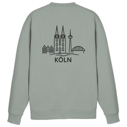 Köln Skyline (großer Druck auf dem Rücken) - Basic Sweatshirt