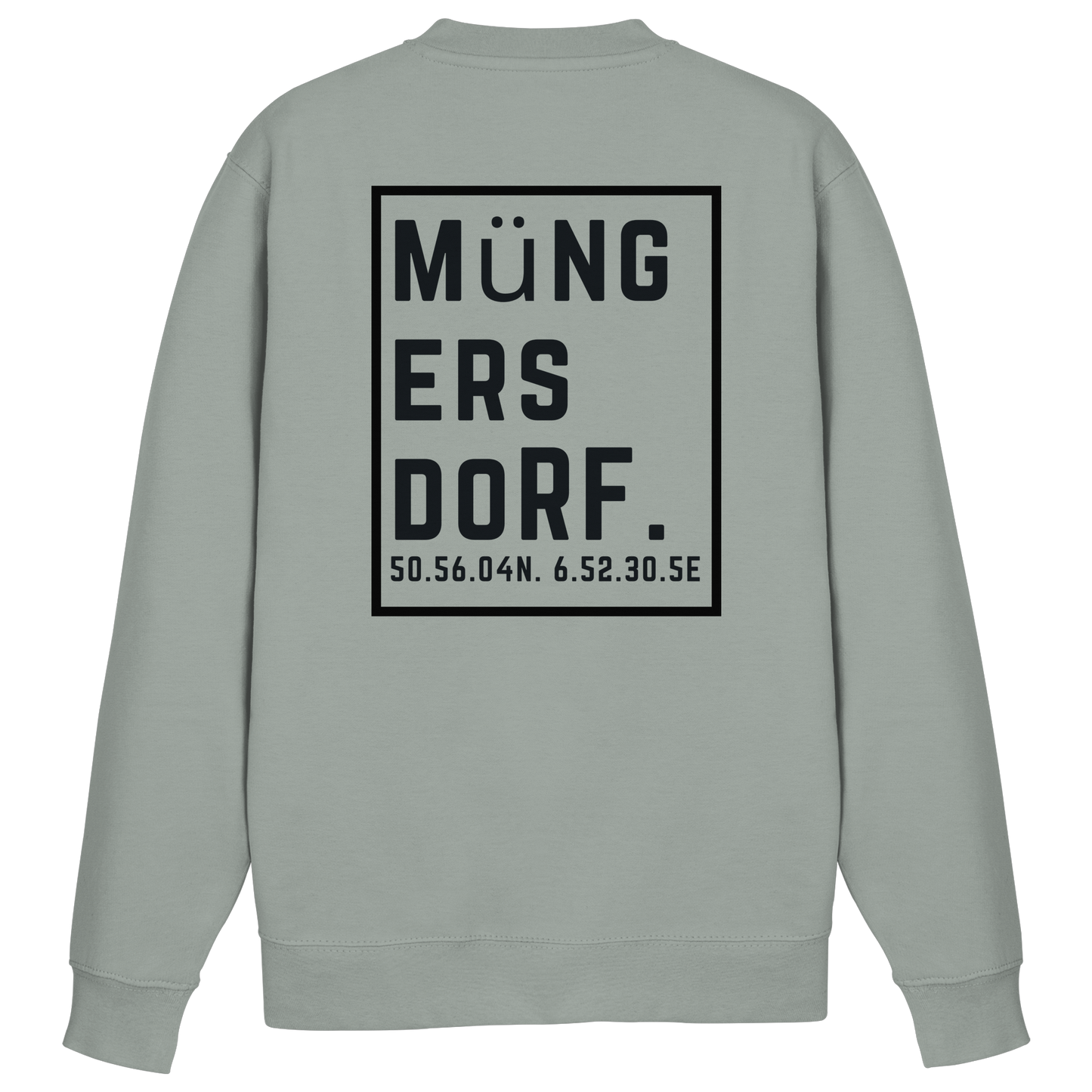 Müngersdorf Koordinaten (großer Druck auf dem Rücken) - Basic Sweatshirt