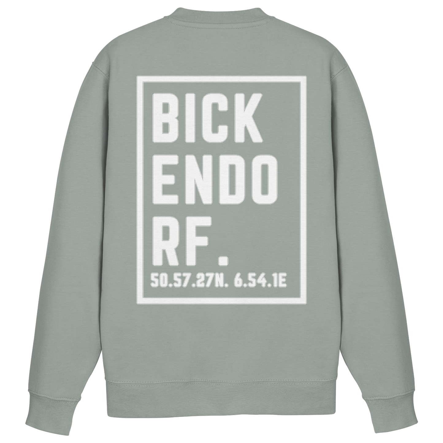 Bickendorf Koordinaten (großer Druck auf dem Rücken) - Basic Sweatshirt