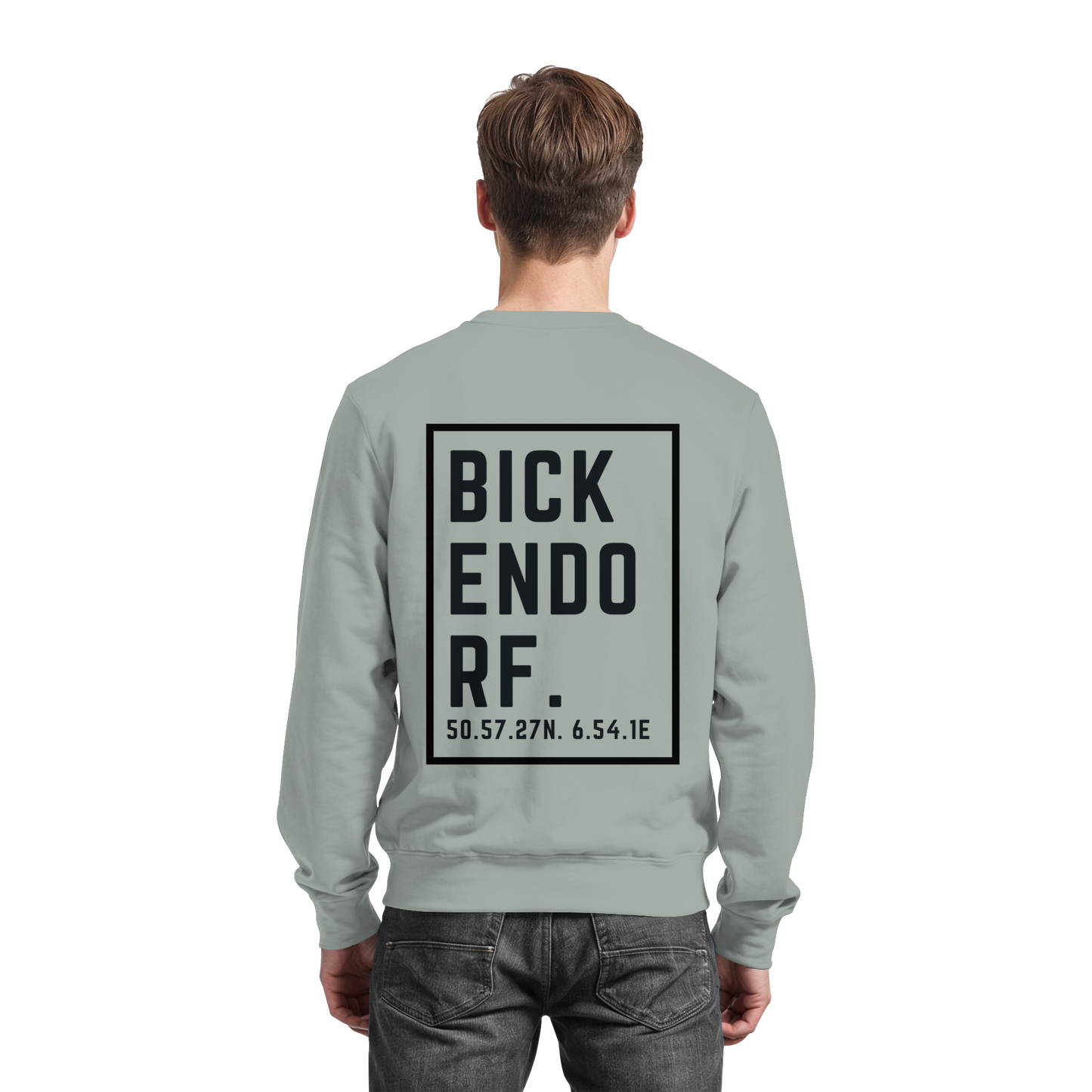 Bickendorf Koordinaten (großer Druck auf dem Rücken) - Basic Sweatshirt