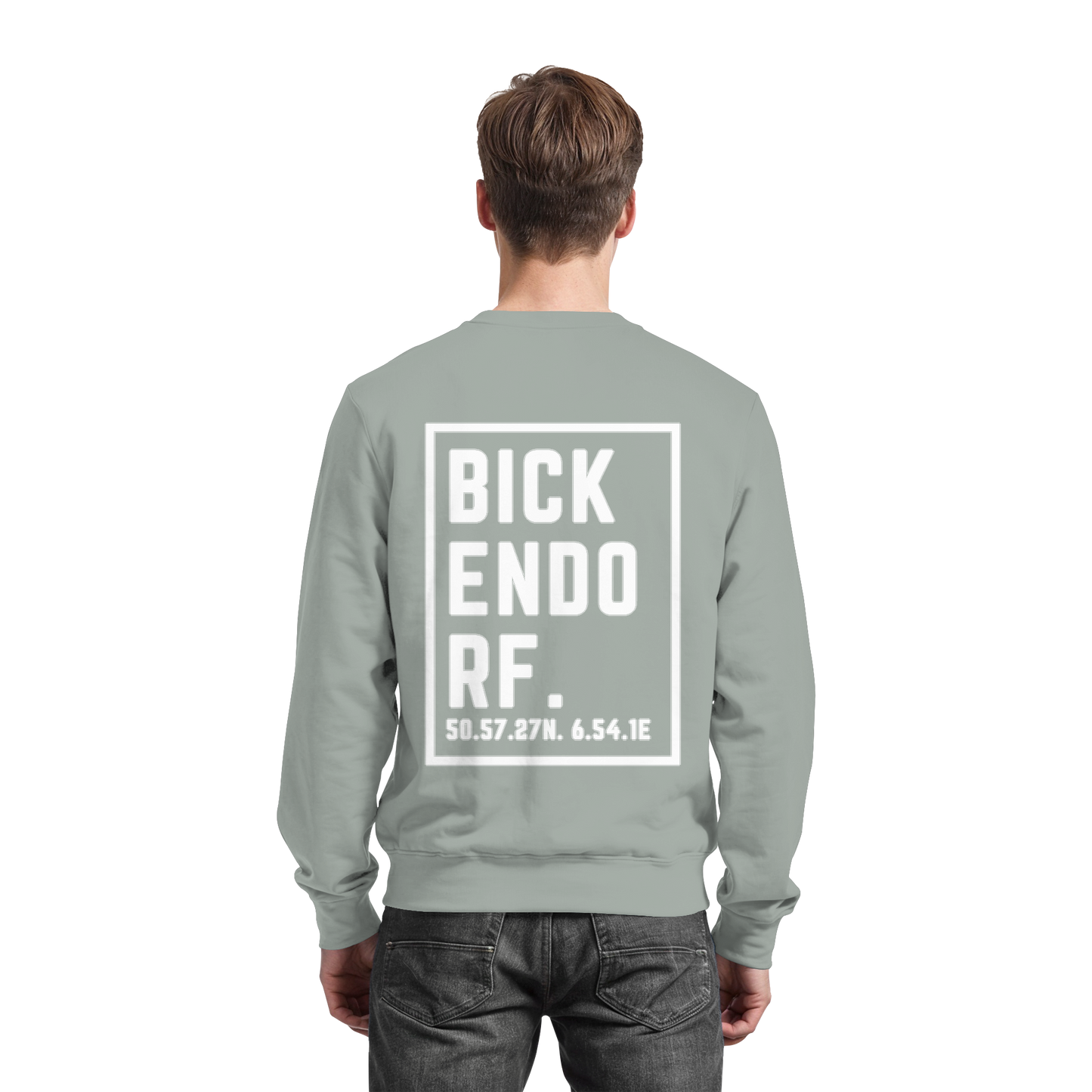 Bickendorf Koordinaten (großer Druck auf dem Rücken) - Basic Sweatshirt