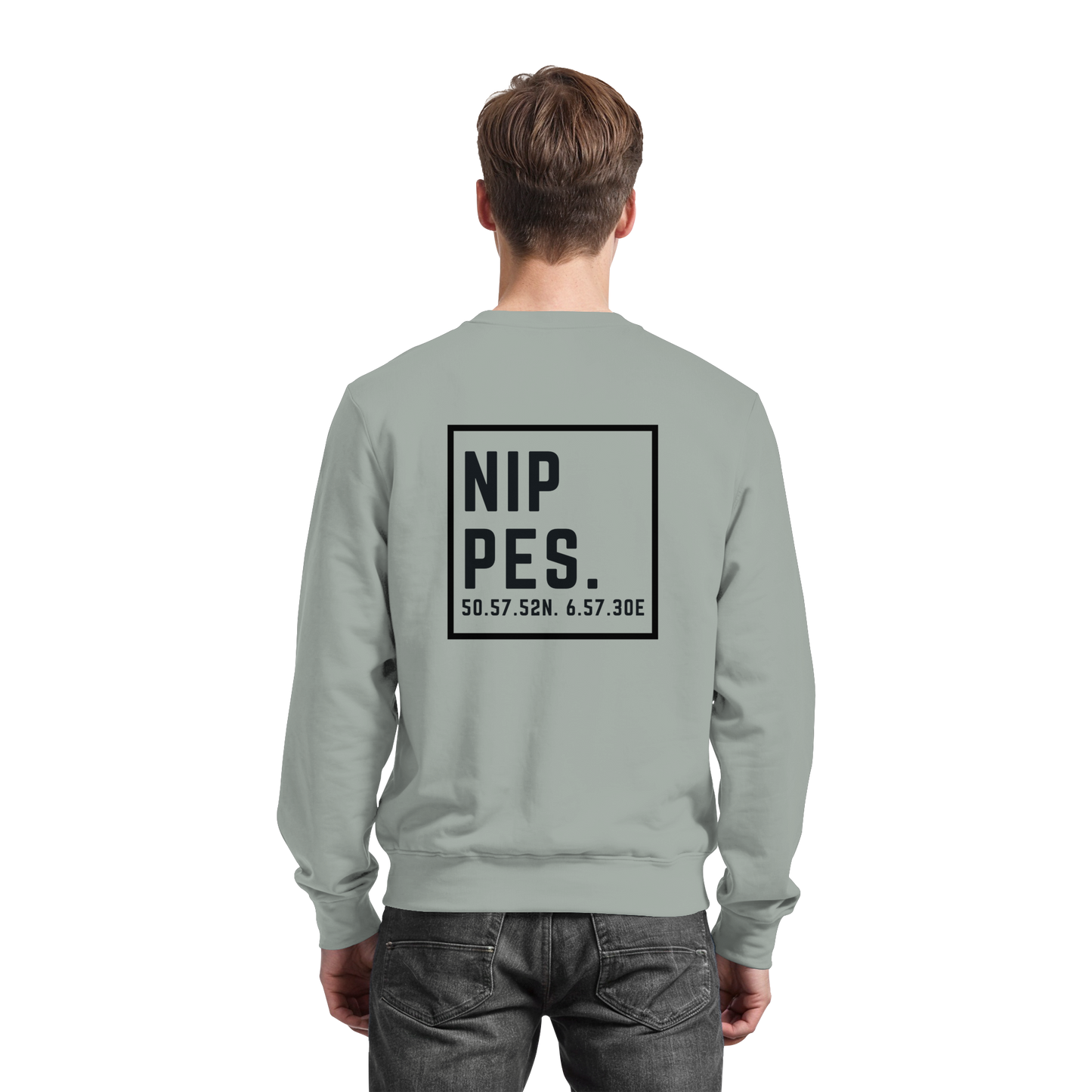 Nippes Koordinaten (großer Druck auf dem Rücken) - Basic Sweatshirt
