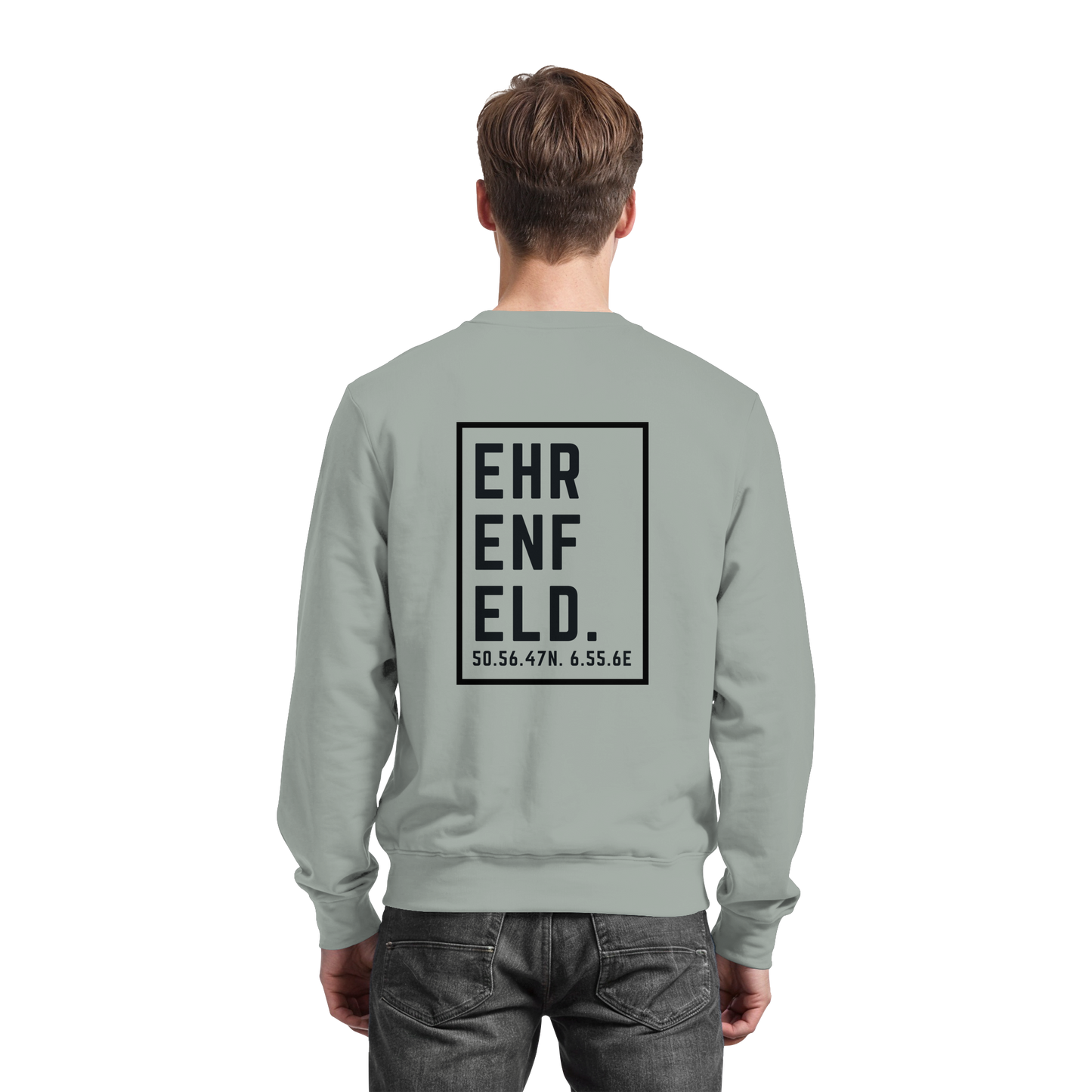 Ehrenfeld Koordinaten (großer Druck auf dem Rücken) - Basic Sweatshirt