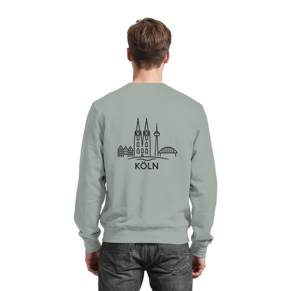 Köln Skyline (großer Druck auf dem Rücken) - Basic Sweatshirt
