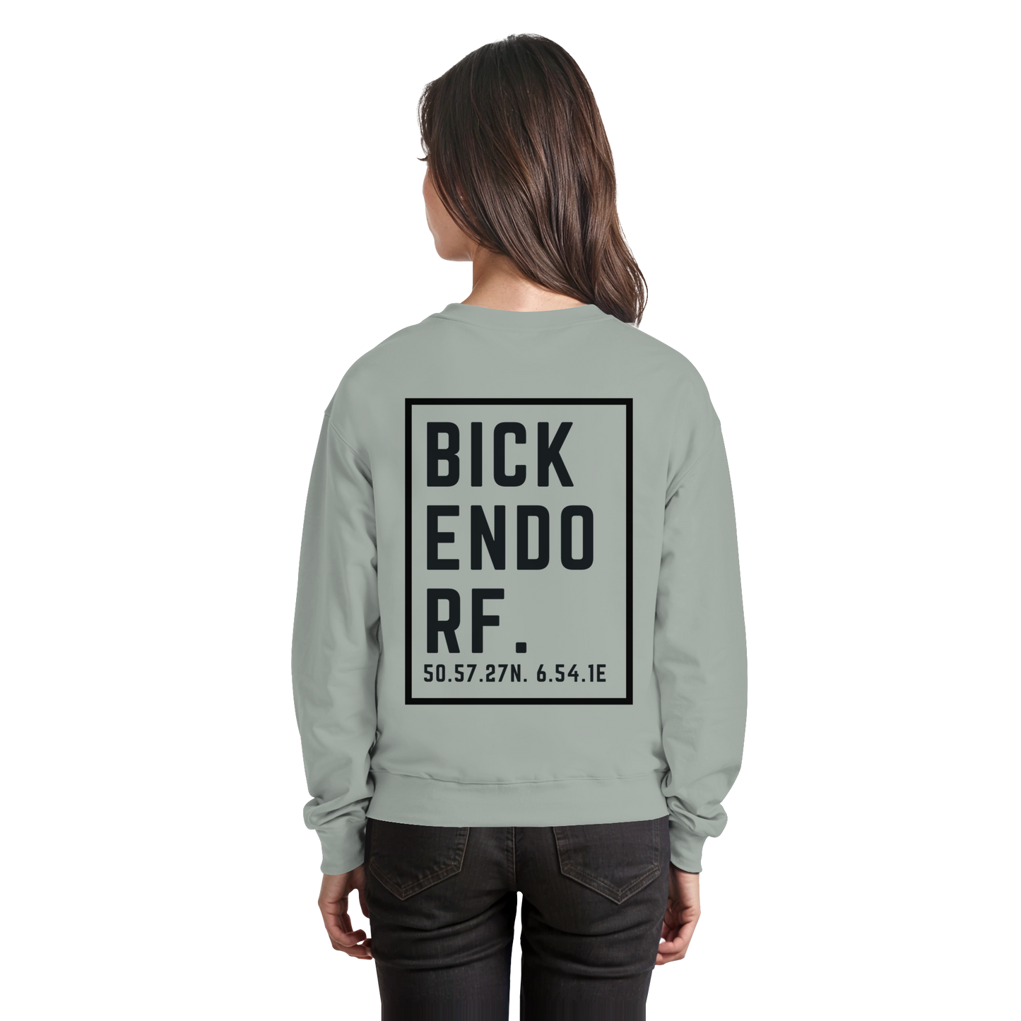 Bickendorf Koordinaten (großer Druck auf dem Rücken) - Basic Sweatshirt