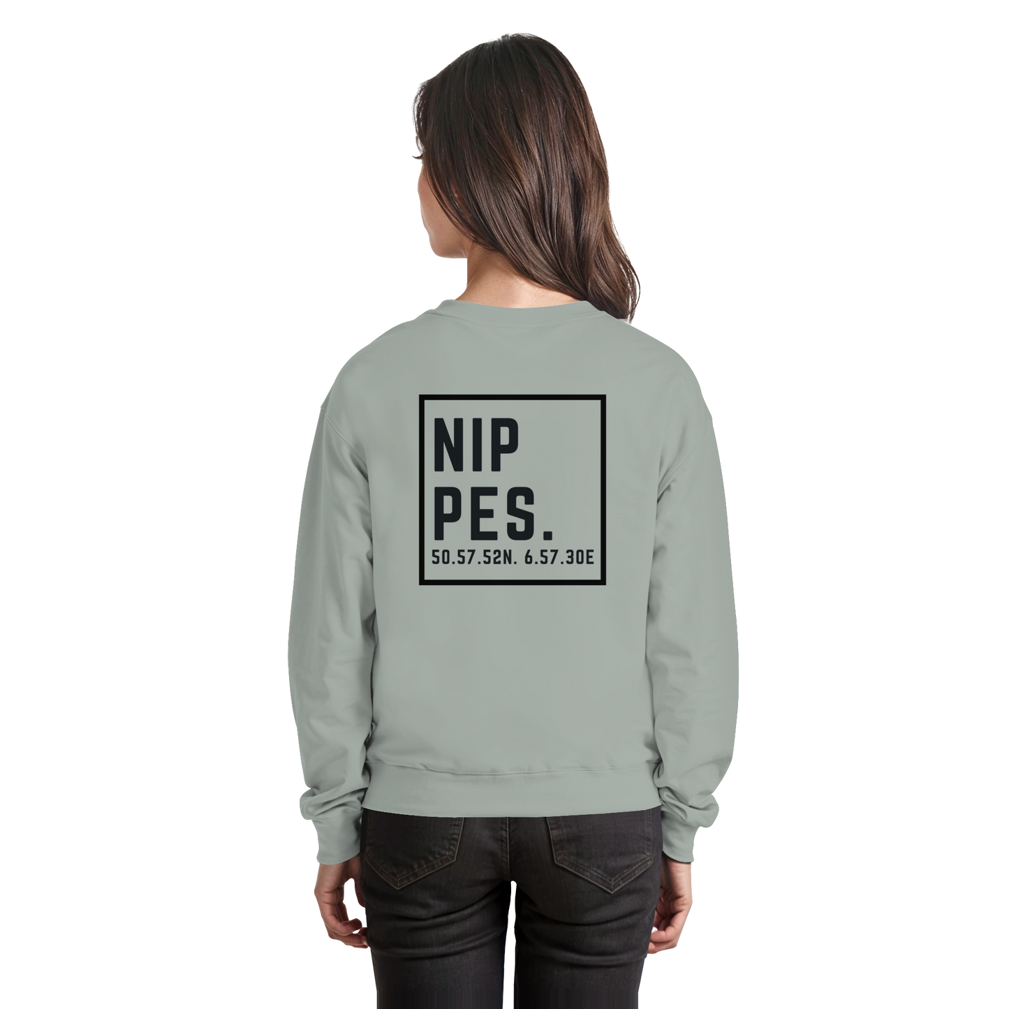 Nippes Koordinaten (großer Druck auf dem Rücken) - Basic Sweatshirt
