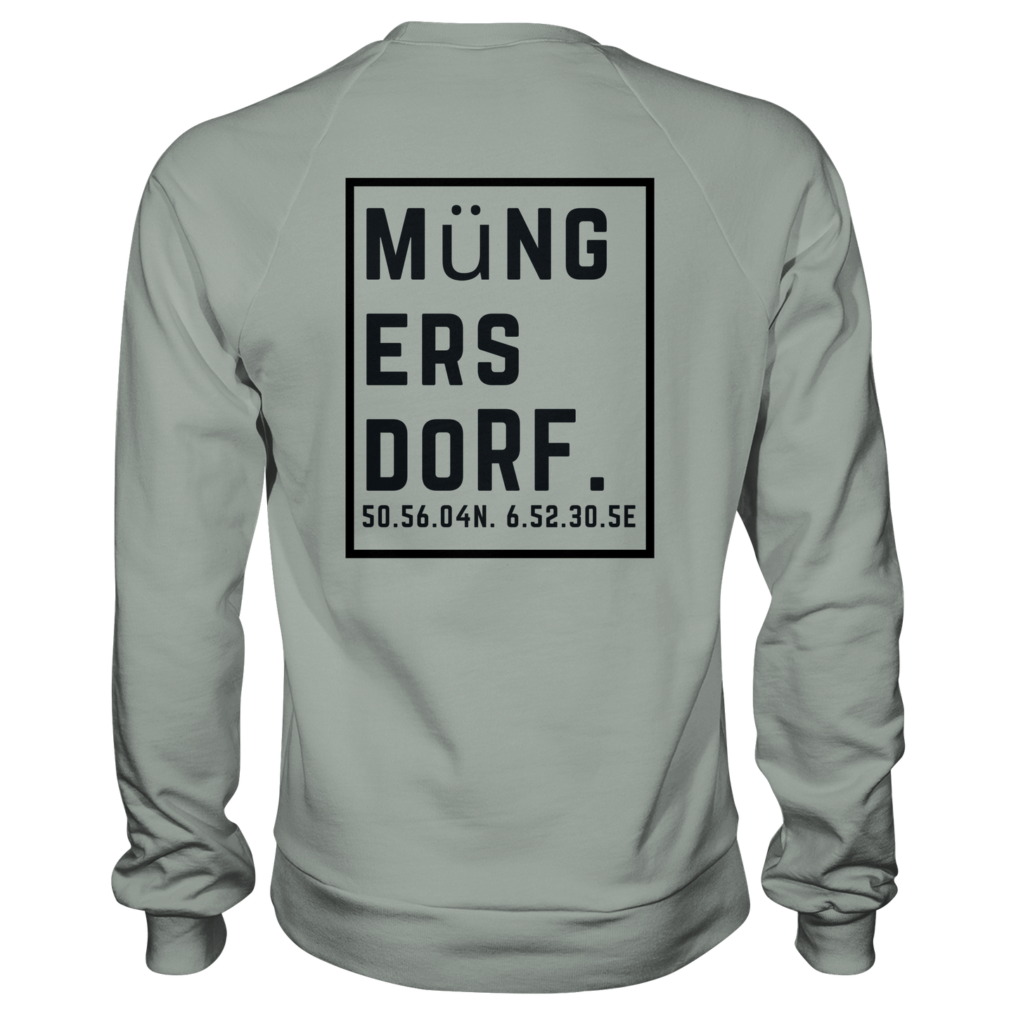 Müngersdorf Koordinaten (großer Druck auf dem Rücken) - Basic Sweatshirt