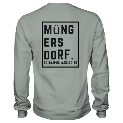 Müngersdorf Koordinaten (großer Druck auf dem Rücken) - Basic Sweatshirt