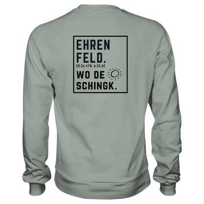 Wo de Sonn schingk - Ehrenfeld Druck Rücken - Basic Sweatshirt