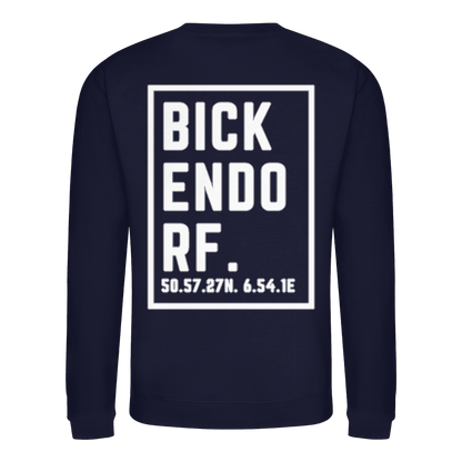 Bickendorf Koordinaten (großer Druck auf dem Rücken) - Basic Sweatshirt