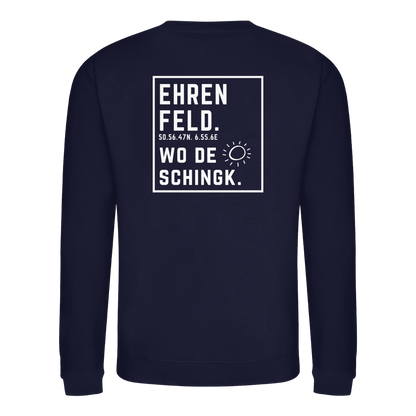 Wo de Sonn schingk - Ehrenfeld Druck Rücken  - Basic Sweatshirt