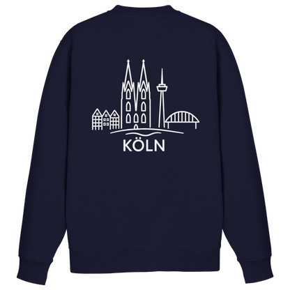 Köln Skyline (großer Druck auf dem Rücken) - Basic Sweatshirt