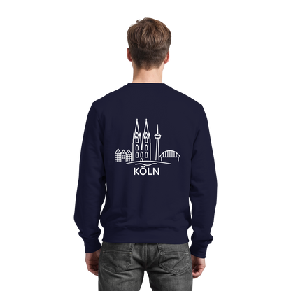 Köln Skyline (großer Druck auf dem Rücken) - Basic Sweatshirt