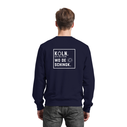 Wo de Sonn schingk - Köln Druck Rücken  - Basic Sweatshirt