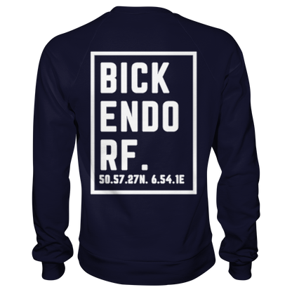 Bickendorf Koordinaten (großer Druck auf dem Rücken) - Basic Sweatshirt
