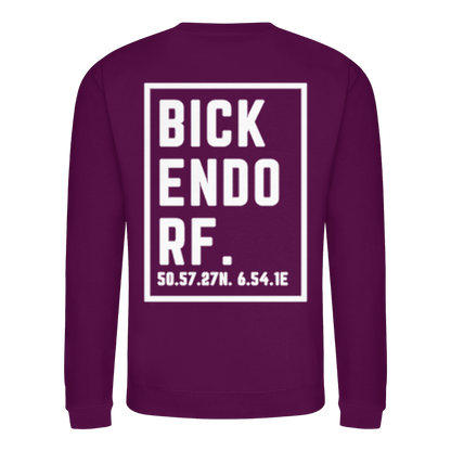Bickendorf Koordinaten (großer Druck auf dem Rücken) - Basic Sweatshirt