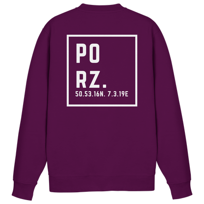 Porz Koordinaten (großer Druck Rücken) - Basic Sweatshirt