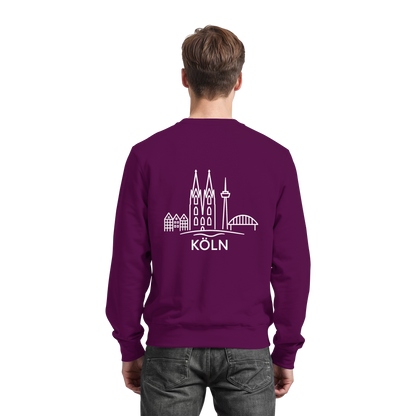 Köln Skyline (großer Druck auf dem Rücken) - Basic Sweatshirt