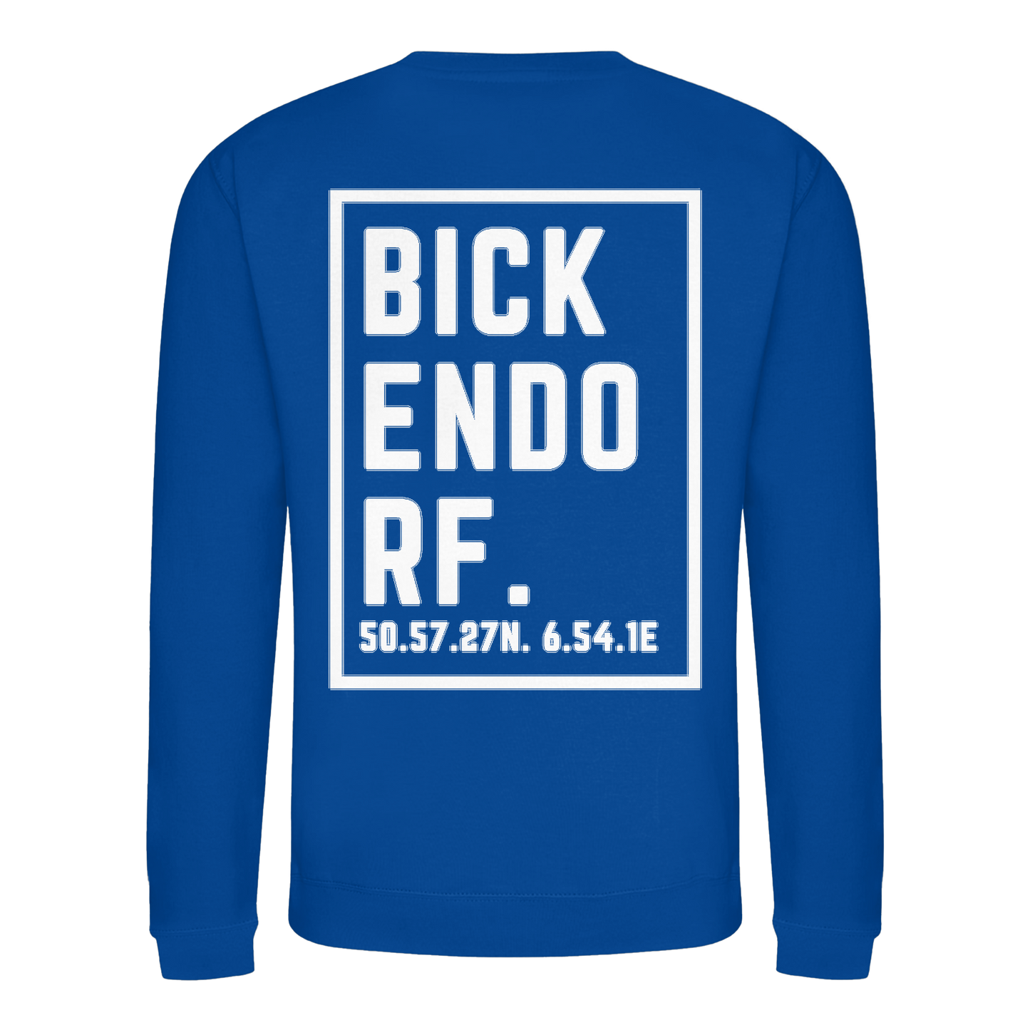 Bickendorf Koordinaten (großer Druck auf dem Rücken) - Basic Sweatshirt