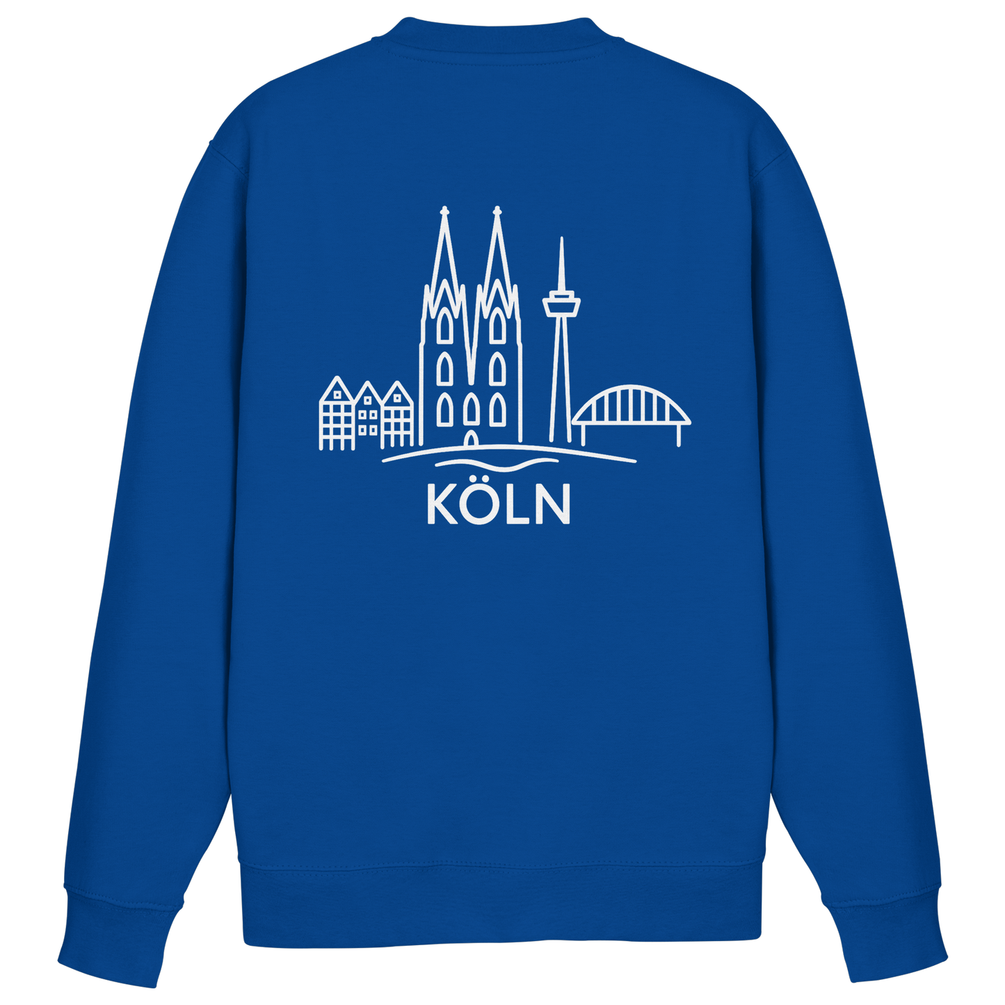 Köln Skyline (großer Druck auf dem Rücken) - Basic Sweatshirt