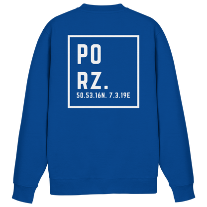 Porz Koordinaten (großer Druck Rücken) - Basic Sweatshirt