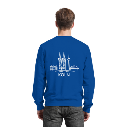 Köln Skyline (großer Druck auf dem Rücken) - Basic Sweatshirt