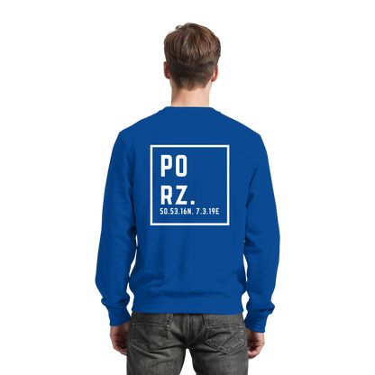 Porz Koordinaten (großer Druck Rücken) - Basic Sweatshirt