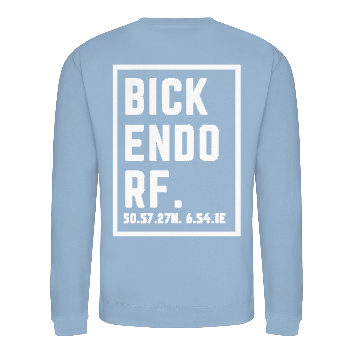 Bickendorf Koordinaten (großer Druck auf dem Rücken) - Basic Sweatshirt