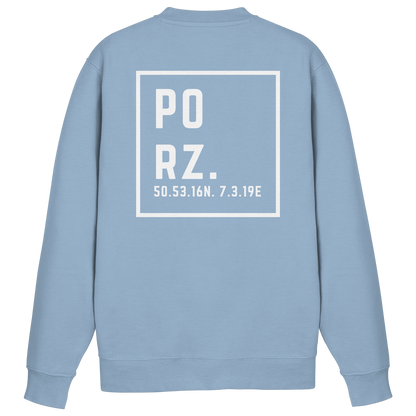 Porz Koordinaten (großer Druck Rücken) - Basic Sweatshirt