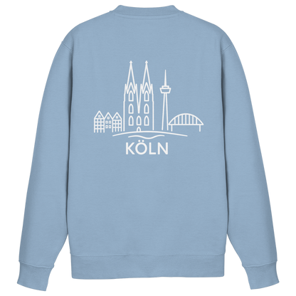 Köln Skyline (großer Druck auf dem Rücken) - Basic Sweatshirt