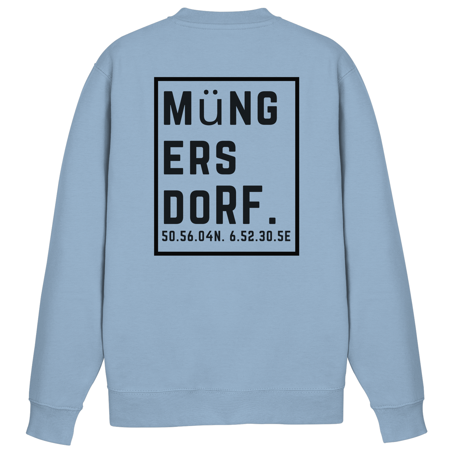 Müngersdorf Koordinaten (großer Druck auf dem Rücken) - Basic Sweatshirt