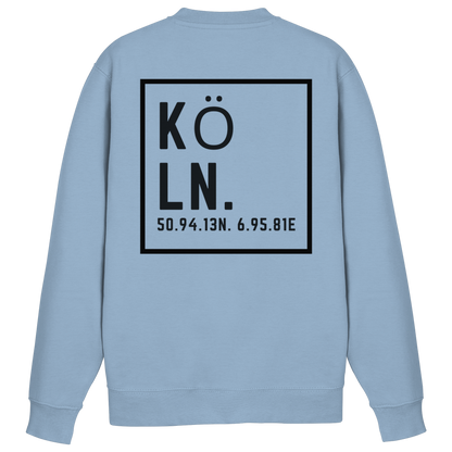 Köln Koordinaten (großer Druck auf dem Rücken) - Basic Sweatshirt