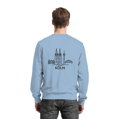 Köln Skyline (großer Druck auf dem Rücken) - Basic Sweatshirt