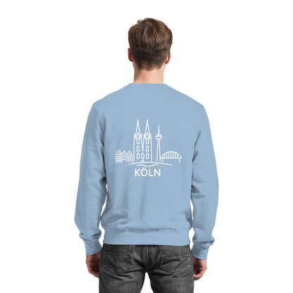 Köln Skyline (großer Druck auf dem Rücken) - Basic Sweatshirt