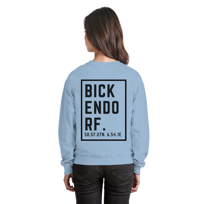 Bickendorf Koordinaten (großer Druck auf dem Rücken) - Basic Sweatshirt