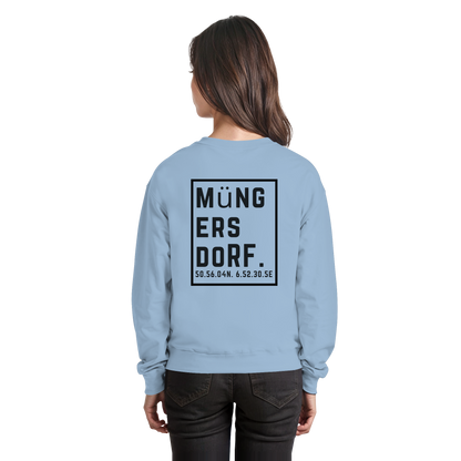 Müngersdorf Koordinaten (großer Druck auf dem Rücken) - Basic Sweatshirt