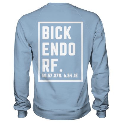 Bickendorf Koordinaten (großer Druck auf dem Rücken) - Basic Sweatshirt