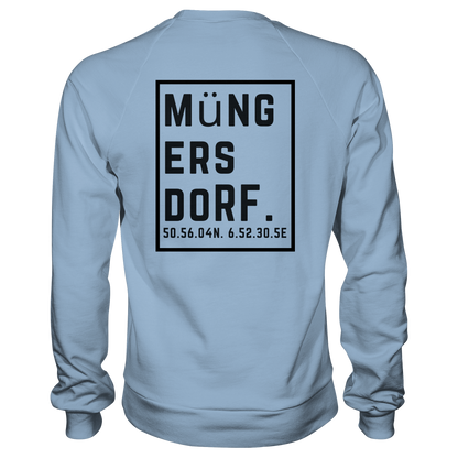 Müngersdorf Koordinaten (großer Druck auf dem Rücken) - Basic Sweatshirt