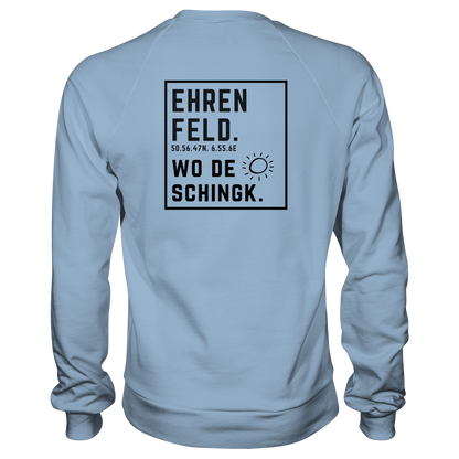 Wo de Sonn schingk - Ehrenfeld Druck Rücken - Basic Sweatshirt