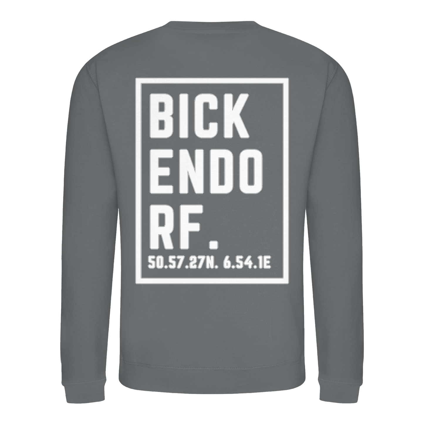Bickendorf Koordinaten (großer Druck auf dem Rücken) - Basic Sweatshirt