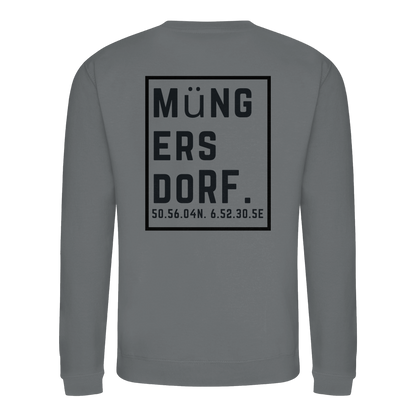 Müngersdorf Koordinaten (großer Druck auf dem Rücken) - Basic Sweatshirt
