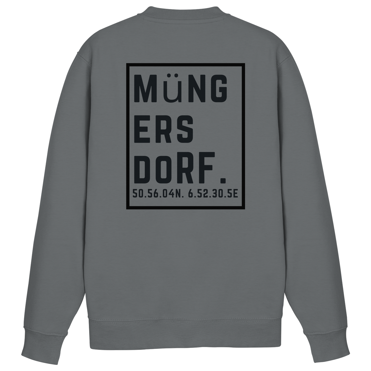 Müngersdorf Koordinaten (großer Druck auf dem Rücken) - Basic Sweatshirt