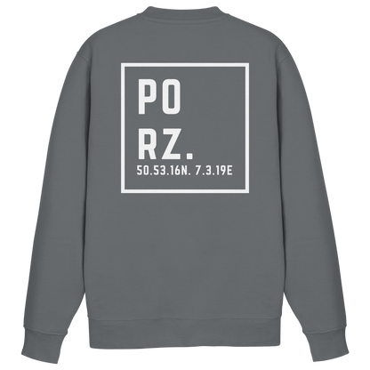 Porz Koordinaten (großer Druck Rücken) - Basic Sweatshirt