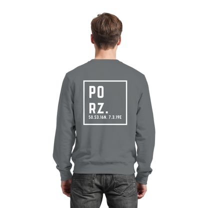 Porz Koordinaten (großer Druck Rücken) - Basic Sweatshirt