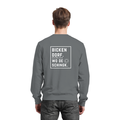 Wo de Sonn schingk - Bickendorf Druck Rücken - Basic Sweatshirt