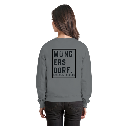 Müngersdorf Koordinaten (großer Druck auf dem Rücken) - Basic Sweatshirt