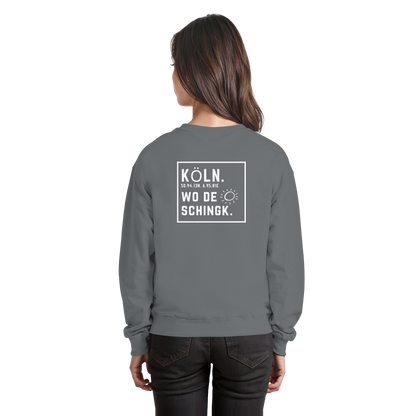 Wo de Sonn schingk - Köln Druck Rücken  - Basic Sweatshirt