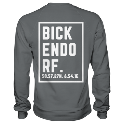 Bickendorf Koordinaten (großer Druck auf dem Rücken) - Basic Sweatshirt